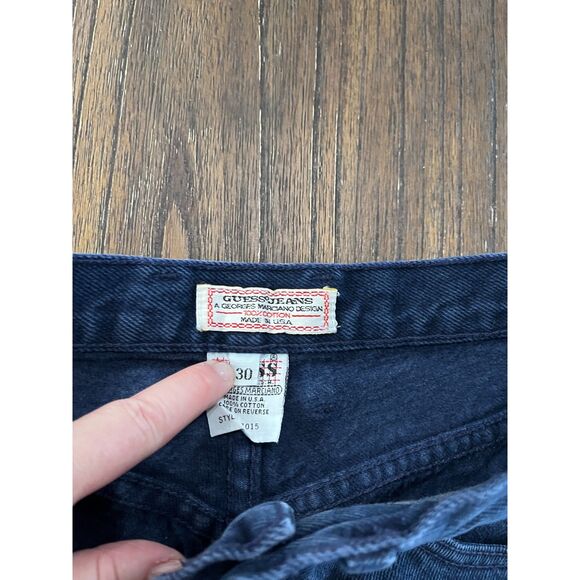 Guess High Rise Zipper Ankle Vintage 90s Jeans Size 30 - Picture 6 of 13
